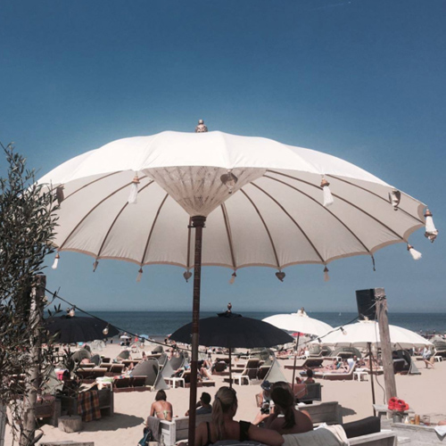 Gezichtsveld Verrast zijn Schurend Ibiza parasol Creme 250 cm – By Moon at Home
