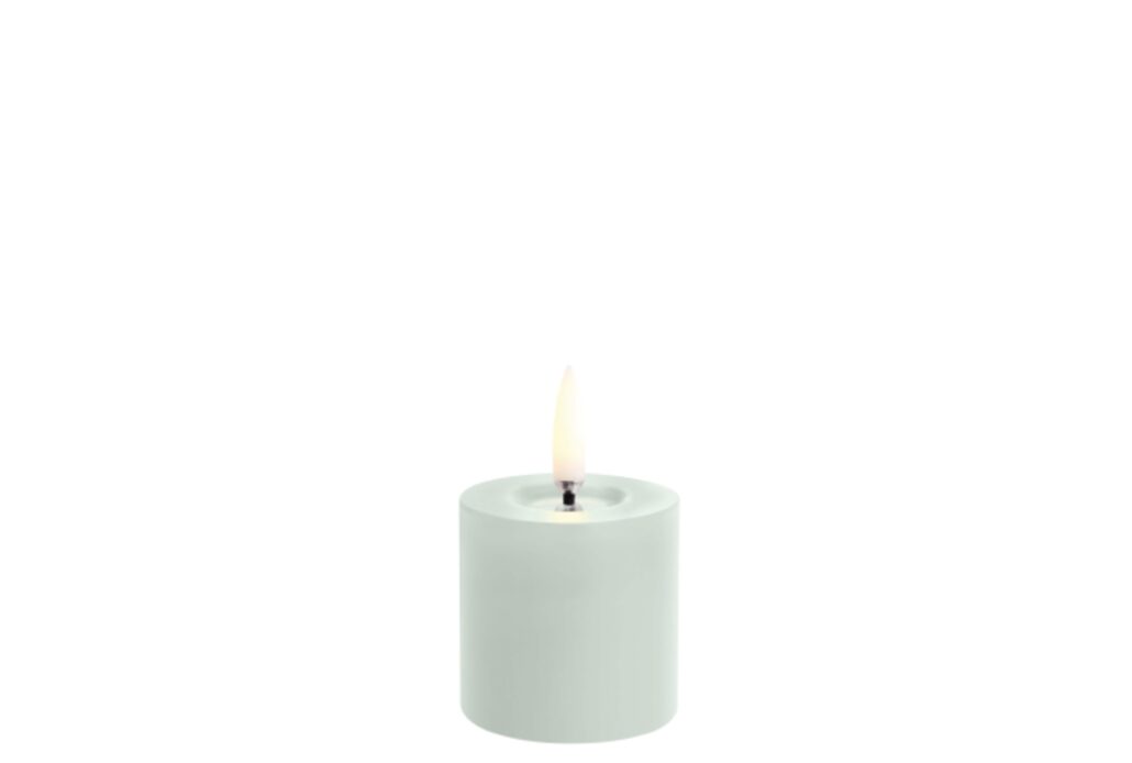 Uyuni Melted Pillar Candle Dusty Green Smooth UL-PI-DGM0505